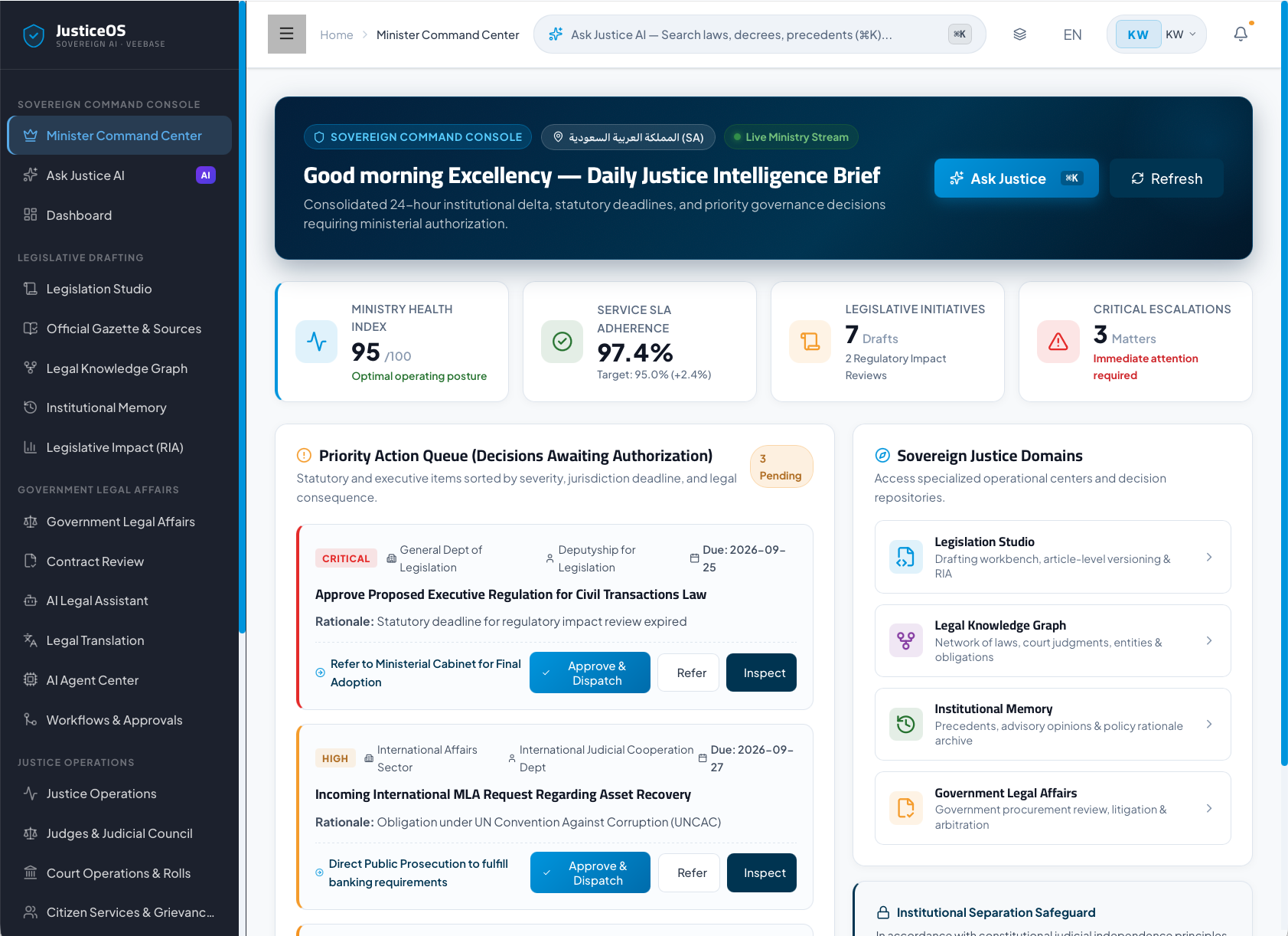 Procurement & Tender Review Workspace